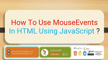 How To Use MouseEvents In HTML Using JavaScript ? #javascript #html5 #css3 | Kayyum698 | @kayyum698