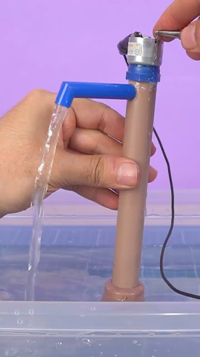 Pompa Air Mini Buatan Tangan DIY Fungsional #penemuan #diy