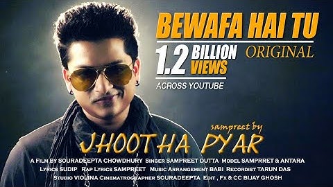 Bewafa Hai Tu | Sampreet Dutta | Bewafa Song |Jhootha Pyar | Tune Mujhpe Karke Sitam|Bewafa Rap Song