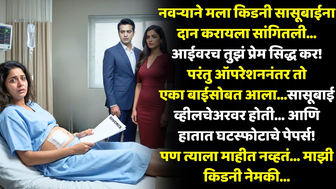 “प्रेम सिद्ध कर” म्हणत मला किडनी दान करायला लावलं… पण त्याने जे केलं, त्याने माझं आयुष्यच हादरलं!