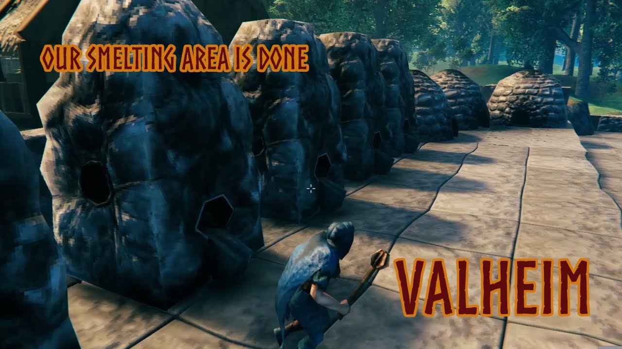 Valheim S1E38 Making a smelting and area YouTube
