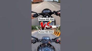Pulsar NS 200 vs NS 400z 🔥 Gear Challenge #shorts #ns400z
