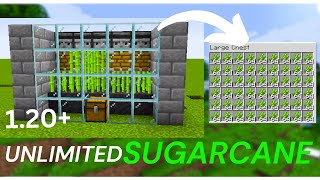Minecraft EASIEST Sugarcane Farm automatic- 1.20+ tutorial screenshot 4