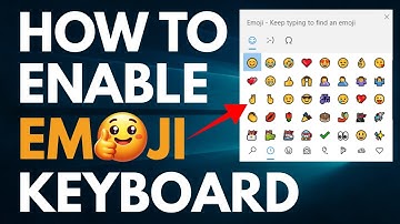 How to enable the hidden emoji keyboard in windows 10 and 11.