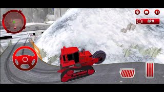 Gadi Wala game Android Gameplay | Snow Road Crane Excavator Simulator Download screenshot 4