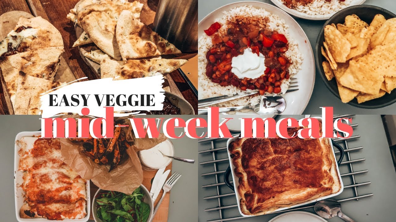 4 EASY VEGETARIAN MEAL IDEAS | MID WEEK SLOW COOKER RECIPES - YouTube