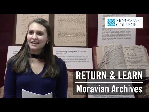 Return & Learn at the Moravian Archives