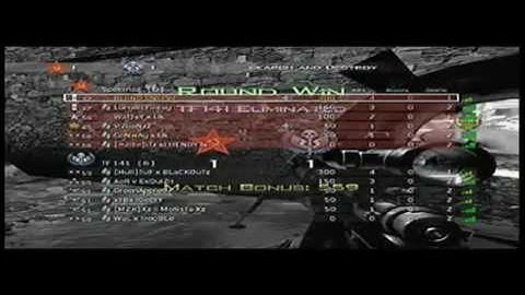 Modern Warfare 2 - Great Game Winning Kill (360 Quick Scope)