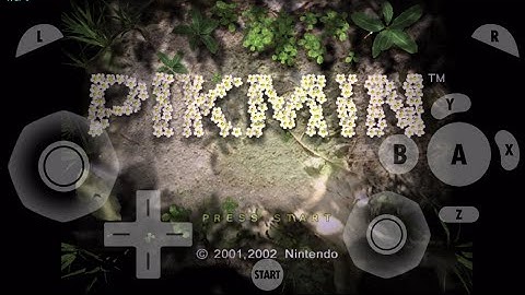 gamecube for ios- Pikmin (Title Screen Test) gc4ios, dolphin emulator for ios