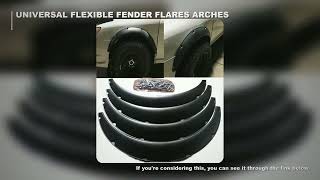 4Pcs 90CM Universal Flexible Car Fender Flares Extra Wide Body Wheel Arches