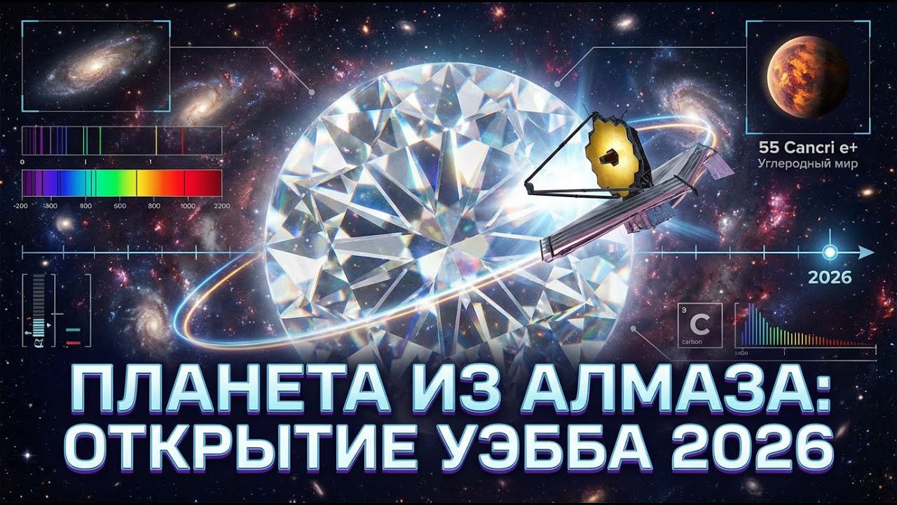 Уэбб нашёл планету из АЛМАЗА? Открытие 2026 года меняет всё! 💎