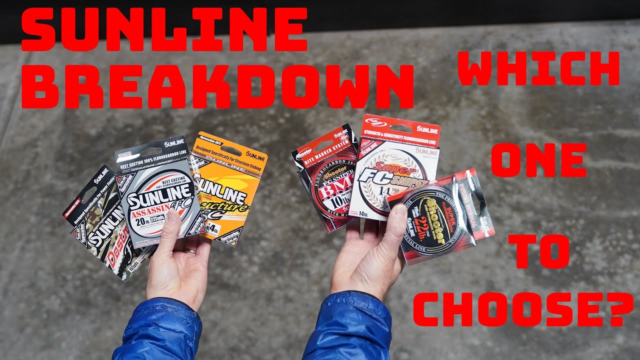 Breaking Down The Entire Sunline Fluorocarbon Line Up! 16 Lines To