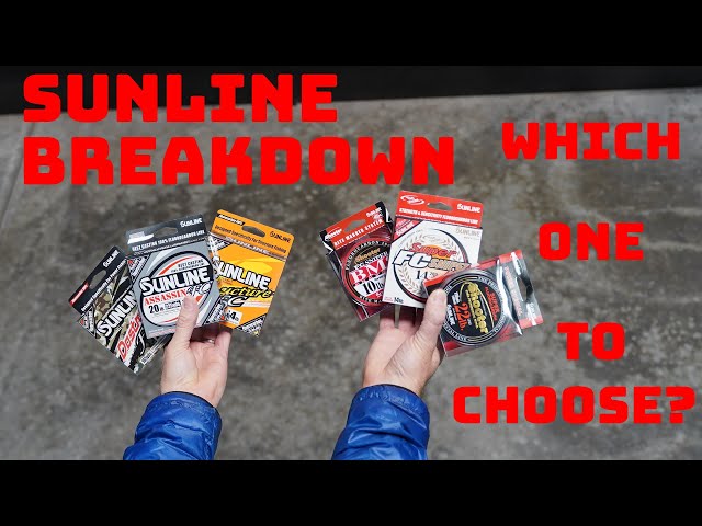 Breaking Down The Entire Sunline Fluorocarbon Line Up! 16 Lines