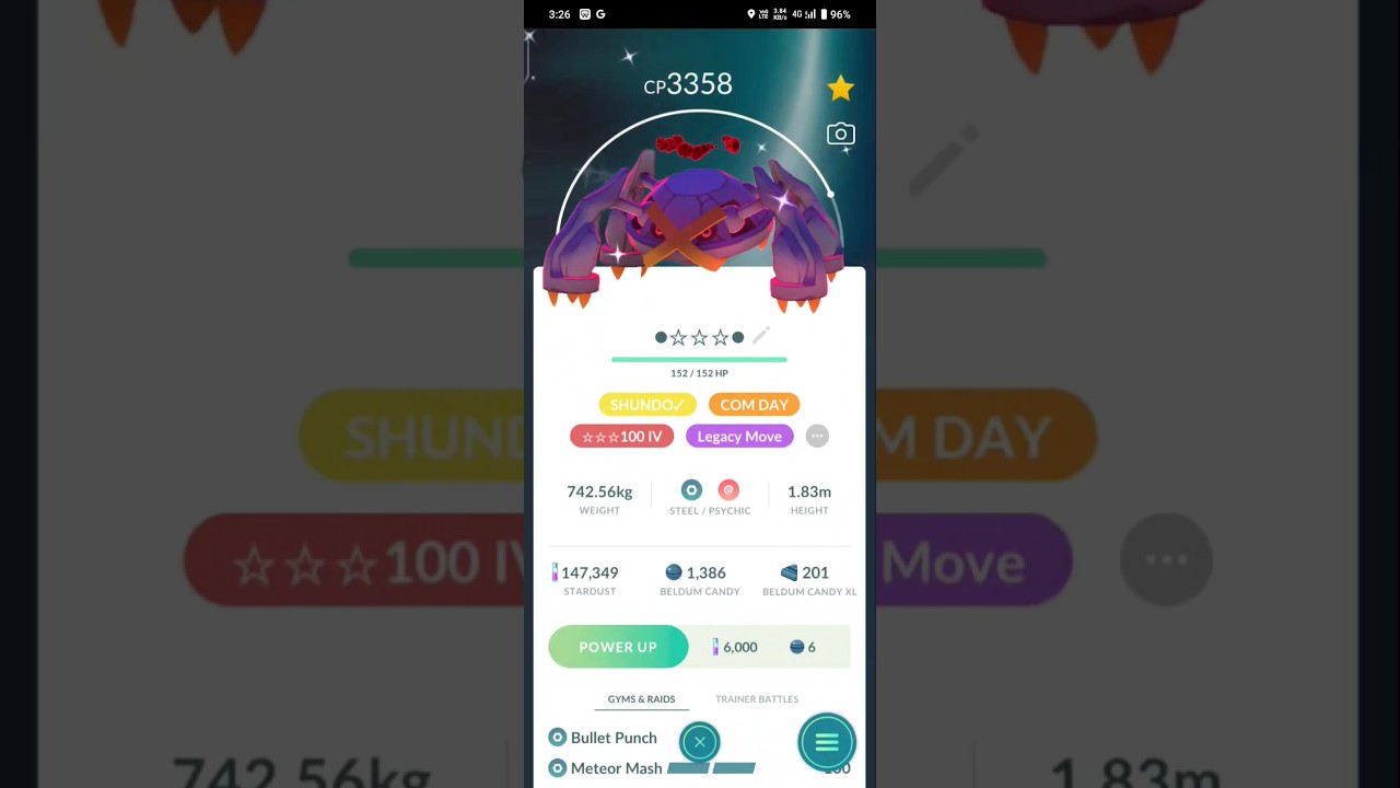 Dynamax Metagross in Pokemon go 