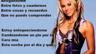 Video thumbnail of "lyrics shakira  estoy aqui"