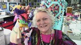 Sunday LiveStream at Our Time to Quilt!  Block of the Week, Zen Fabric Painting, and Pysanky, OH MY!