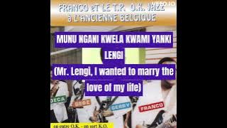 NDAYA BY MPUNDI DECCA & TPOK JAZZ BAND, VOCALS BY NTESA DALIENST WITH SUBTITLED ENGLISH LYRICS.