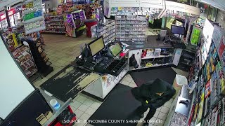 Deputies looking for suspect accused of breaking into Buncombe Co. gas station