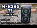 W-king T9 Portable Party Wireless Speaker 80W (Review / Indoors / Outdoors Sound &amp; Bass Test )