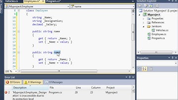 C# Video, Fundamentals of Object Oriented Programing Part 2