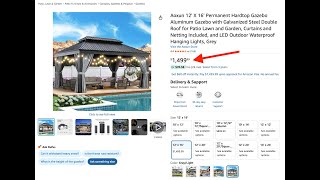 Aoxun 12 X 16 Permanent Hardtop Gazebo Review