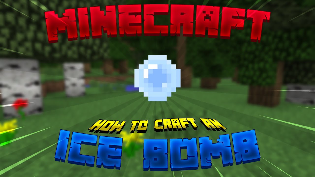 Minecraft How To Craft An Ice Bomb YouTube