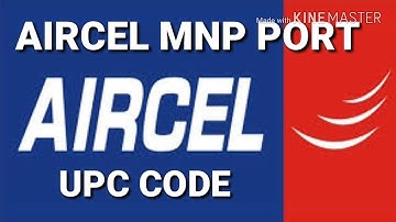 Aircel Airtel SIM UPC code port code MNP code
