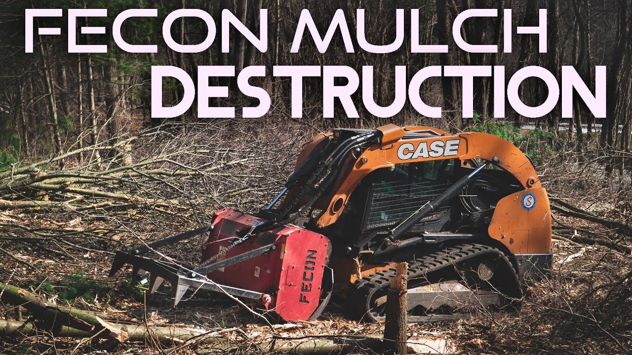 fecon-mulch-destruction-case-tv450-ctl-clearing-lot-fecon-mulch