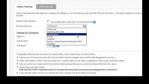 eCommerce Store: Currency & Payment Methods