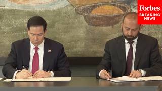 Marco Rubio & Armenia's Foreign Minister Sign Strategic Partnership Agreement In Yerevan, Armenia