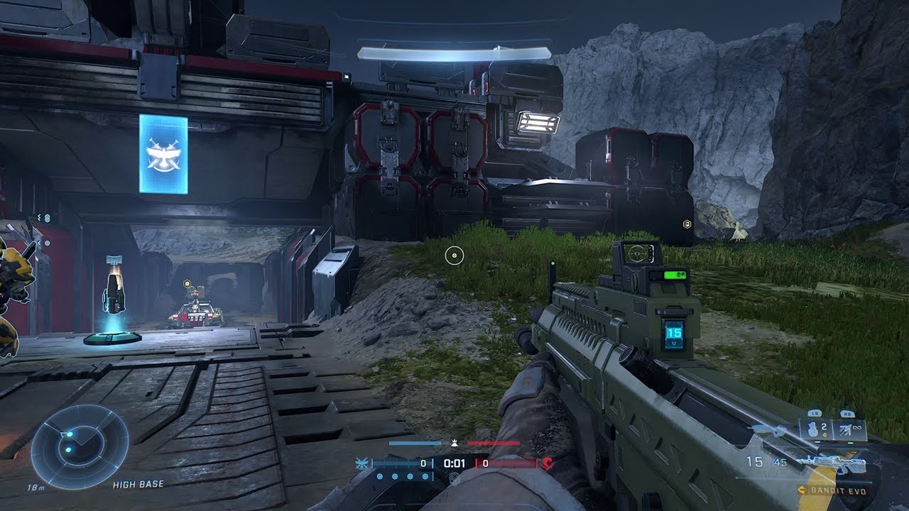 HALO INFINITE KING OF THE HILL FIREFIGHT ON DEADLOCK - YouTube
