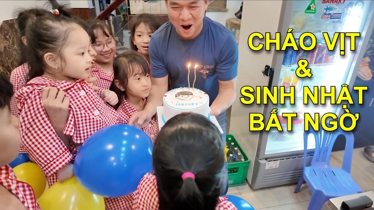 TÔ CHÁO VỊT NGON & MÀN TỔ CHỨC SINH NHẬT NHO NHỎ BẤT NGỜ ẤM CÚNG VỚI GIA ĐÌNH Ở ĐÀ NẴNG