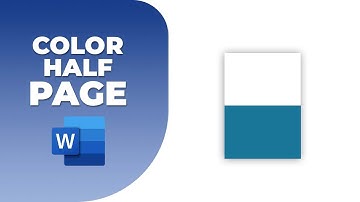 How to insert color of half a page in Word