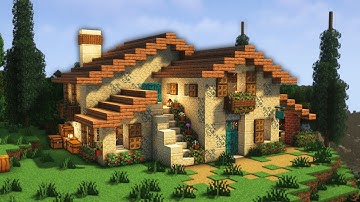 Minecraft: How to Build an Italian House 🍕 - Step by step Easy to Follow Tutorial