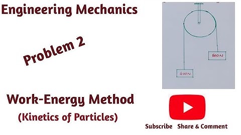 Work Energy Method||#Problem 2|| Complete concept || Kinetics of Particles