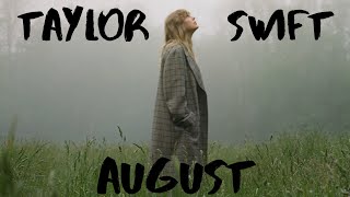 Taylor Swift - august | Lyric Video.