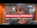 Tmoignage comnicia  loubna t  mba marketing  communication