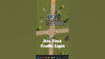 MOST EFFICIENT TRAFFIC LIGHT INTERSECTION! Beginner’s Guide  #citiesskylines #shorts