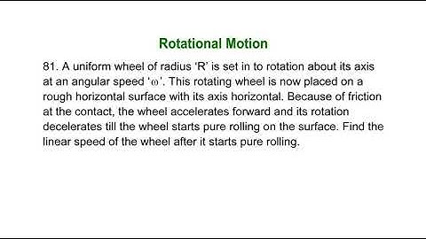 Solution to hc verma Rotational Motion 81