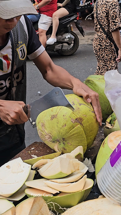 Only $1! Cambodian Coconut Cutting Skills - Fruit Cutting Skills
