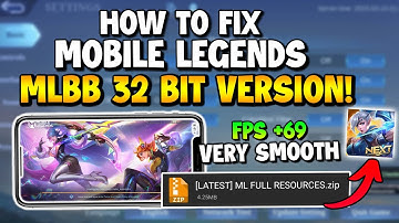 HOW TO FIX LAG AND FPS DROP IN MOBILE LEGENDS 2023 USING LATEST MLBB 32BIT APK