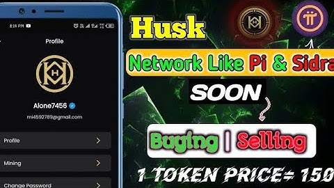 Husk Network Mining Same Like SIDRA | Husk Network Withdraw | HUSK Joining Process