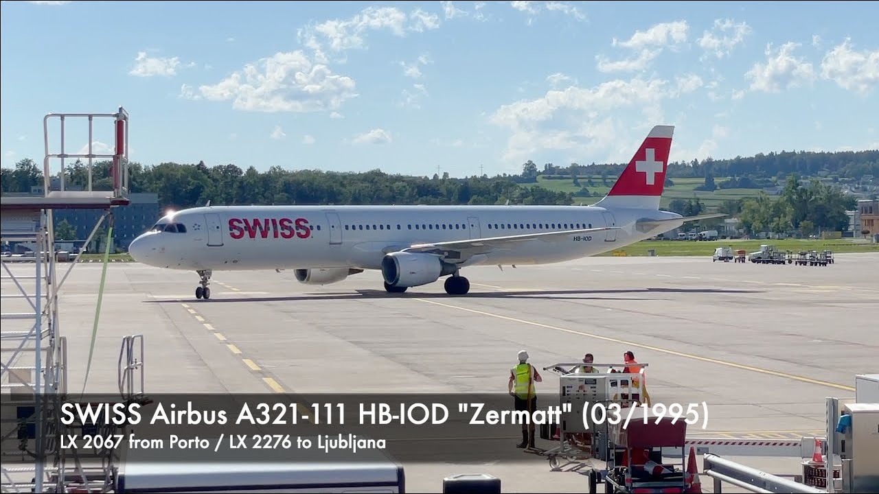 SWISS Airbus A321-111 HB-IOD Turnaround mit Live-Kommentar - Flughafenfest 75 Jahre Flughafen Zürich