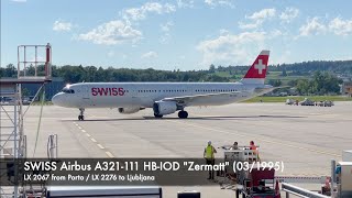 SWISS Airbus A321-111 HB-IOD Turnaround mit Live-Kommentar - Flughafenfest 75 Jahre Flughafen Zürich