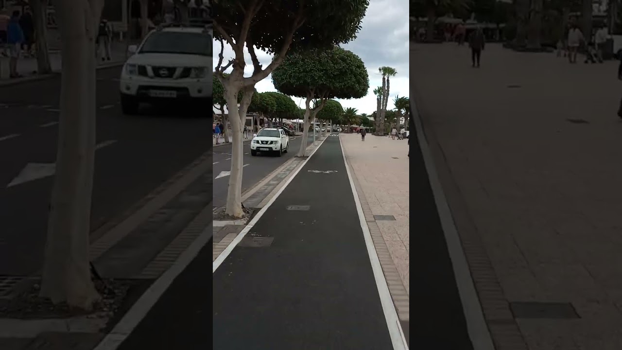super pedestrian electric scooter journey from matagorda to Puerto del Carmen Lanzarote