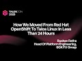 SGX FX: How we moved from Red Hat OpenShift to Talos Linux in less than 24 hours
