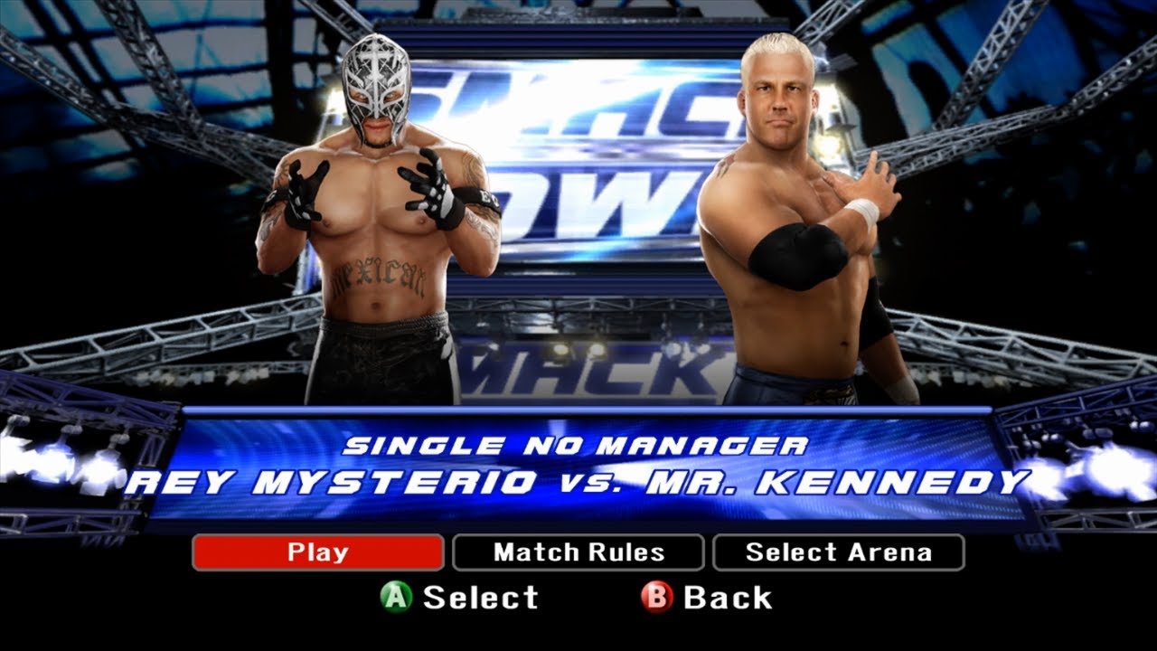 WWE SmackDown vs. RAW 2008 - Rey Mysterio vs. Mr. Kennedy - YouTube