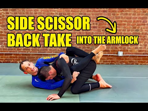 Side Scissor: Taking the Back & Juji from Closed Guard (No Gi BJJ/Grappling)