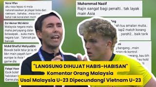 'Dihujat Habis-habisan' Komentar Orang Malaysia Usai Malaysia U-23 Dipermalukan Vietnam U-23