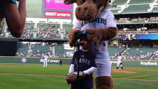 Chad being the mariners play ball kid